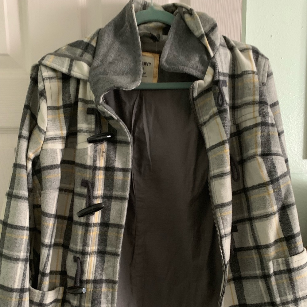 Grey and Yellow Winter Coat